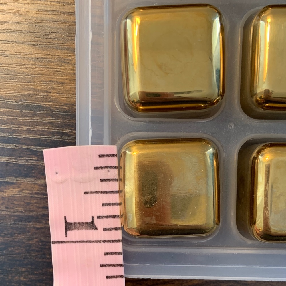 Gold cubes for whiskey - Picture 3 of 4